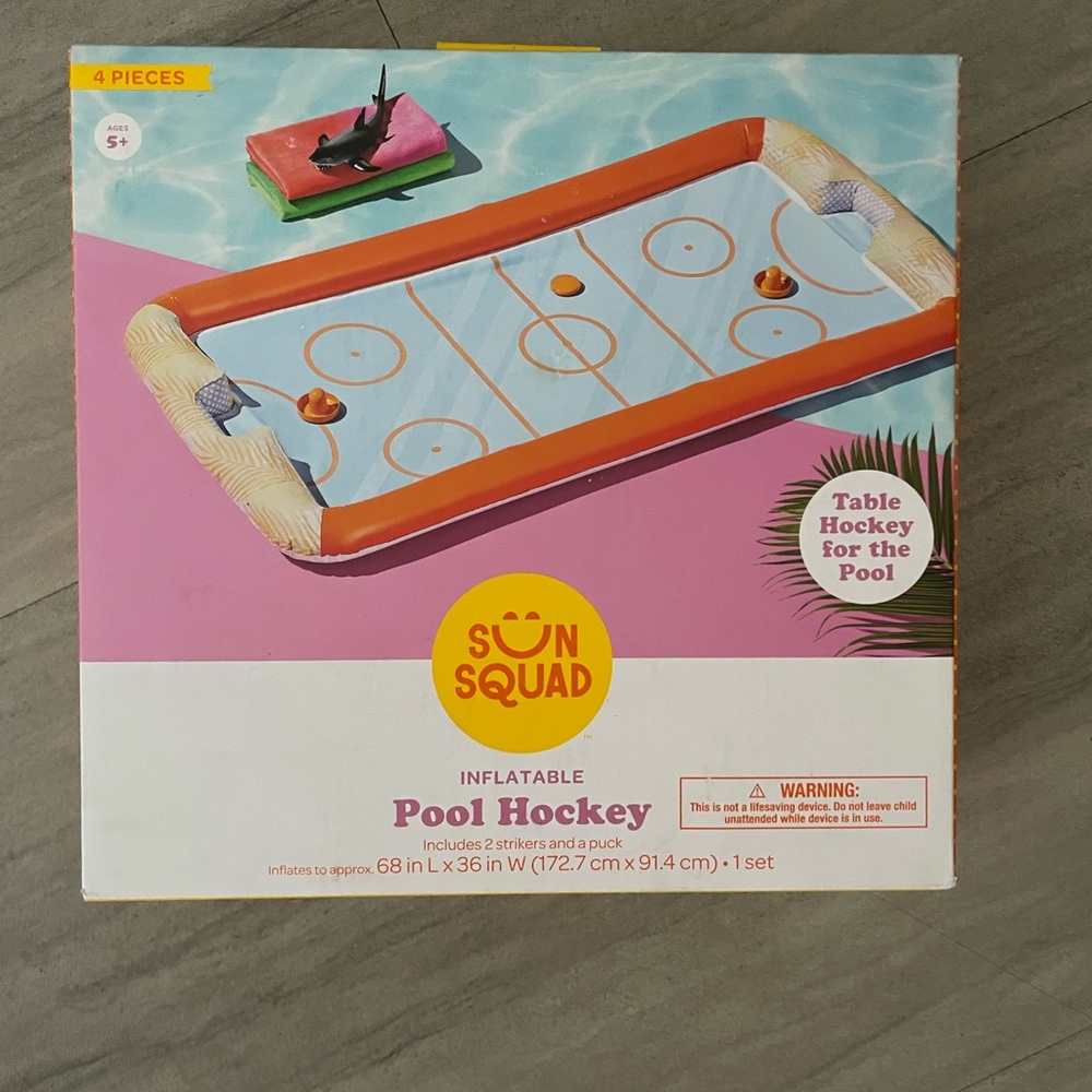 Sun Squad Inflatable Pool Hockey New Ages 5+